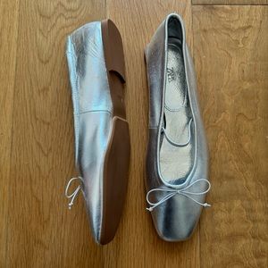 Silver Zara Ballerinas